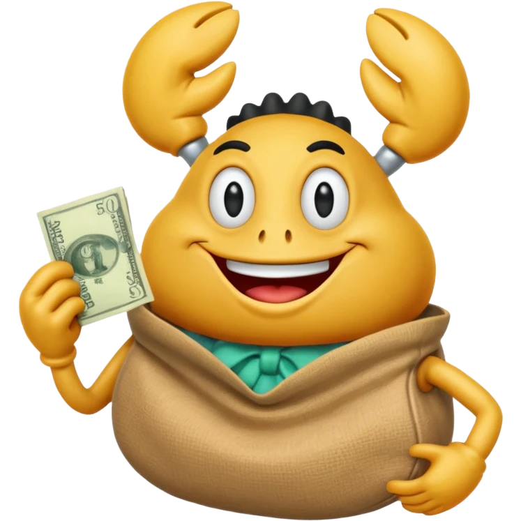 Eugene Crabs At The Krusty Krab emoji