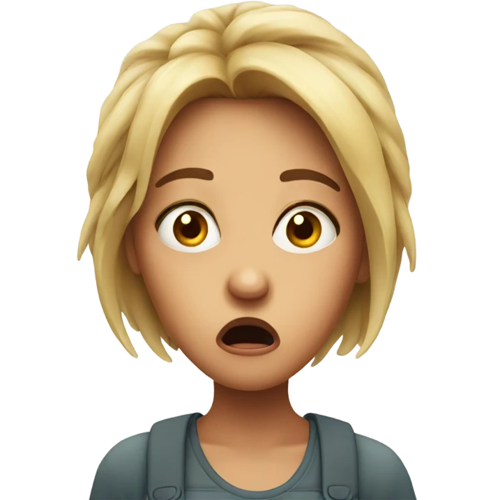Shocked girl  emoji