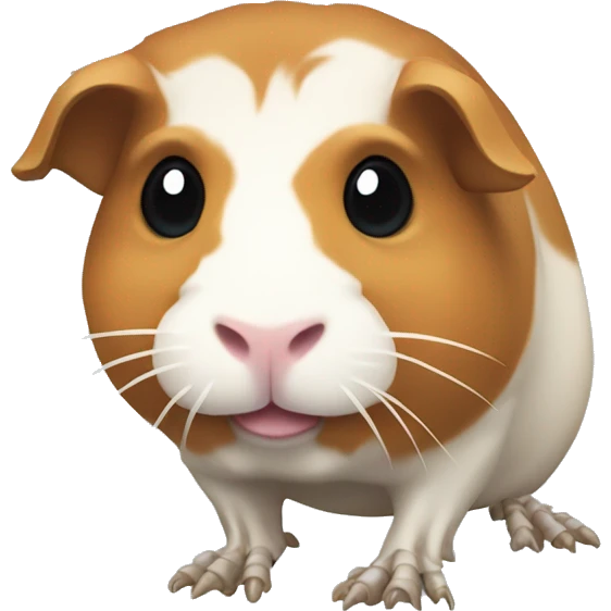 full skeleton of a guinea pig without meat emoji