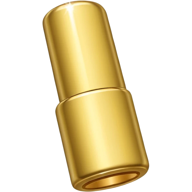 A gold hardware nail  emoji