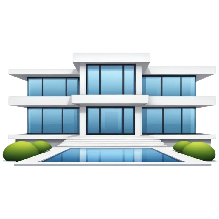 Modern mansion emoji