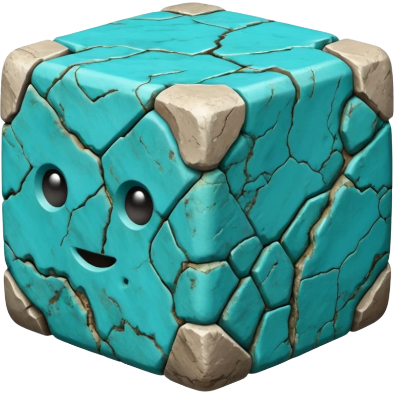 american-turqoise-intricate-stone-age-rocky-cube-shaped emoji