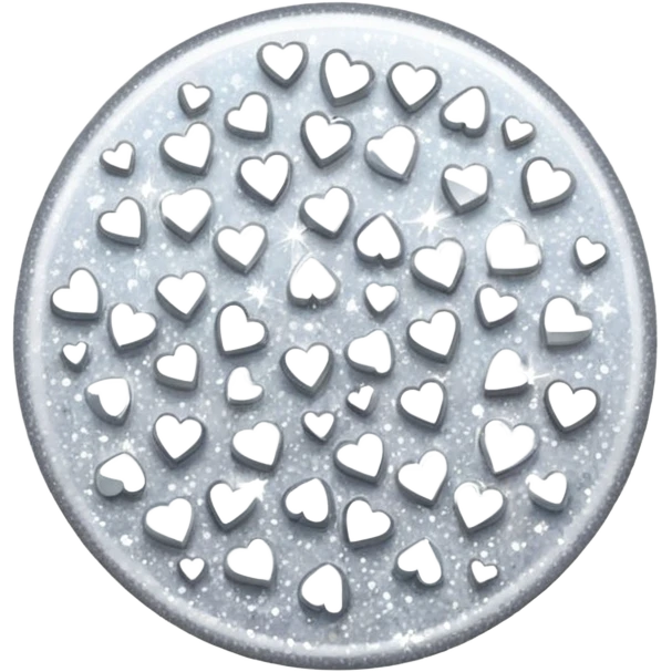 white glory glitter emoji