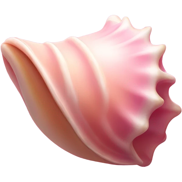 pink conch shell emoji