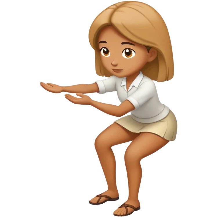 woman bowing respectful pose emoji