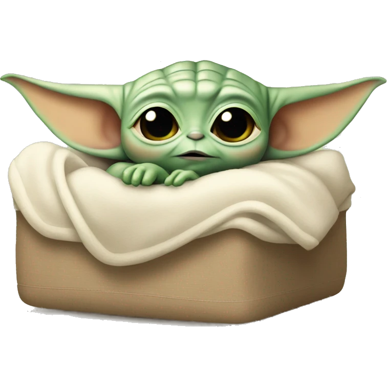 Baby yoda going to sleep emoji