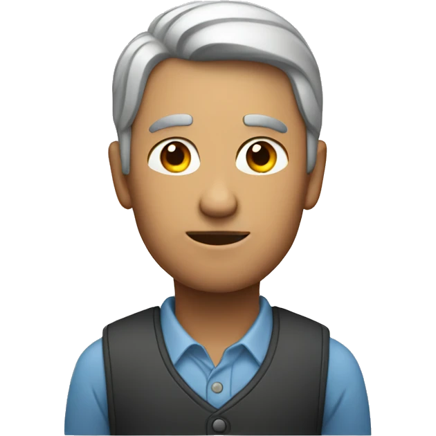 A man with Apple  emoji