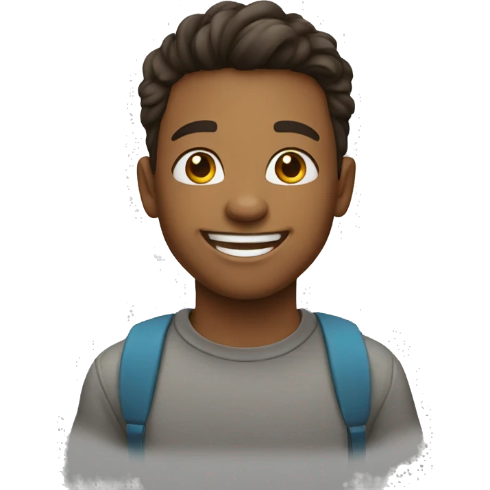 Happy cute teenager  emoji