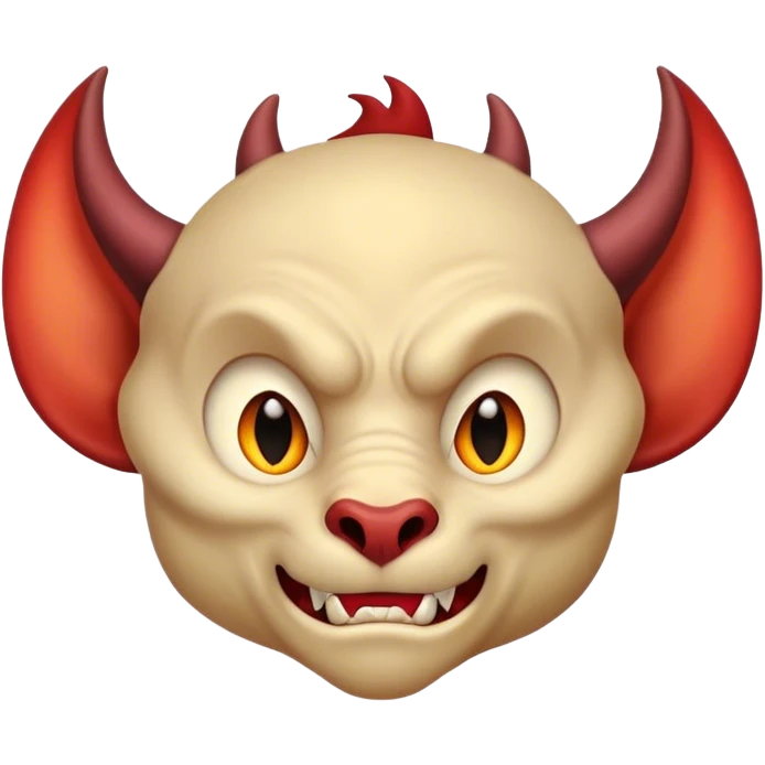 Diablillo susurrando a un oído emoji