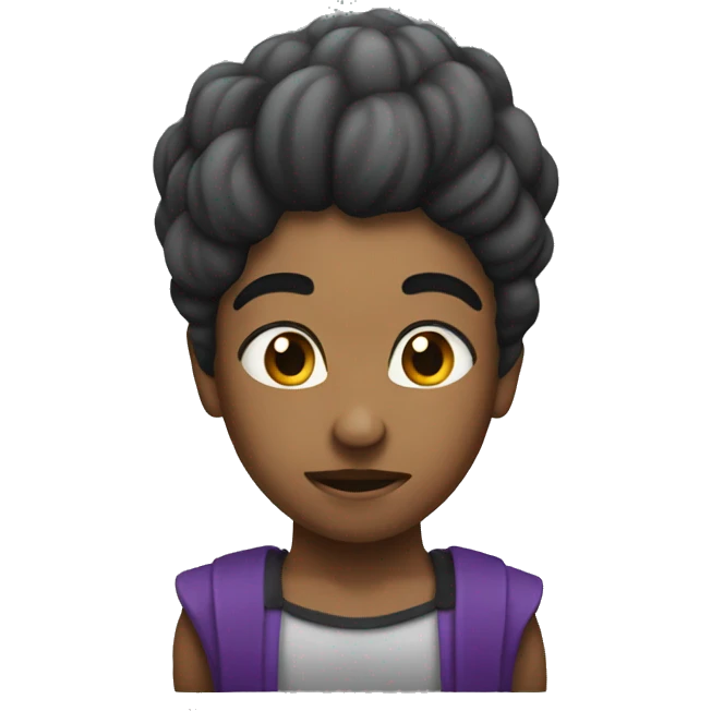 Qeen looking to muscle emoji