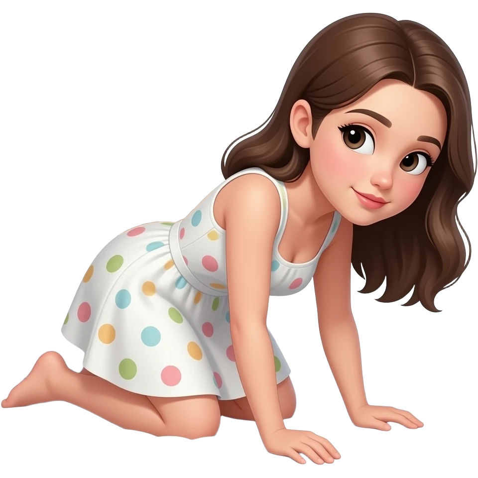 girl bent over bed emoji