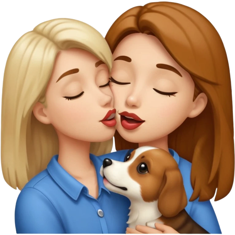 Kiss your dog on the lips emoji