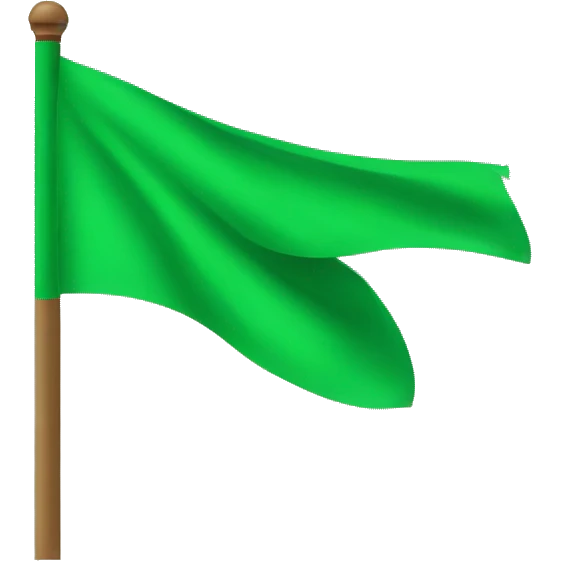 Green flag emoji