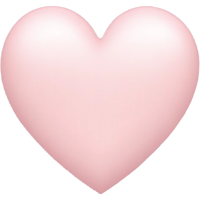 Pale pink heart emoji
