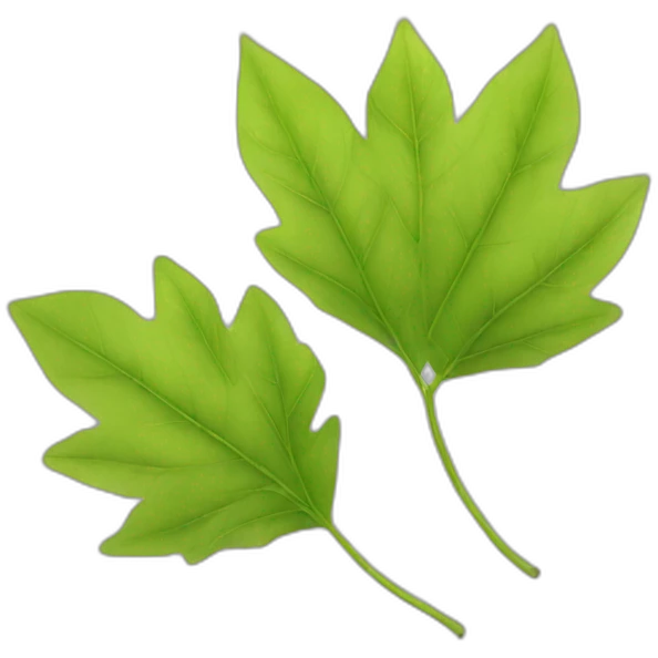 Feuilles emoji