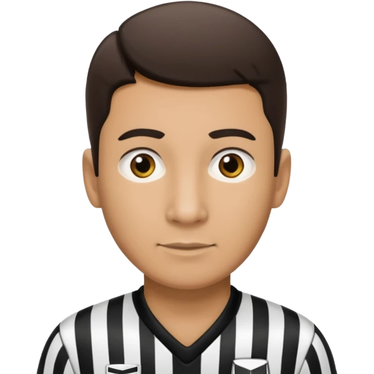 Soccer referee emoji