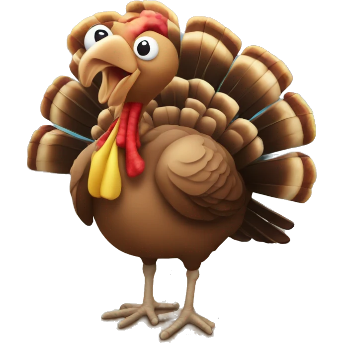Turkey for thanksgiving by the beach emoji