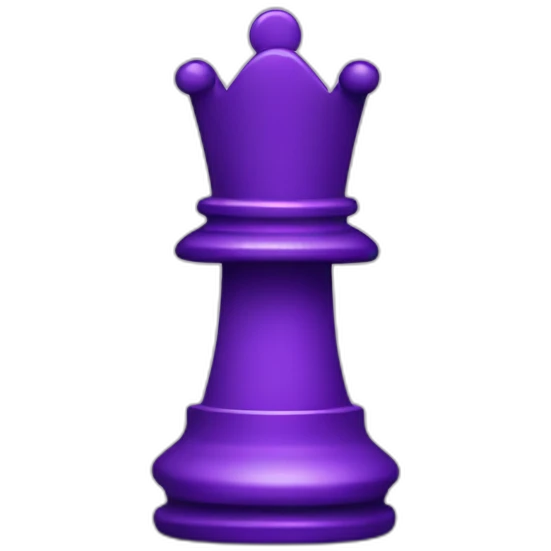 Purple chess piece emoji