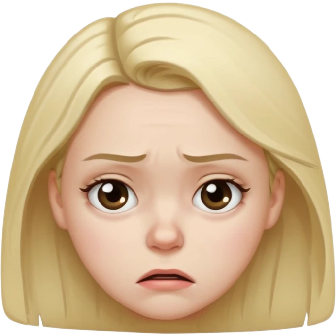 frustrated girl emoji
