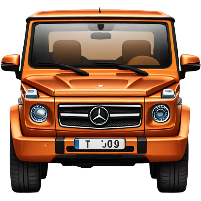 orange Mercedez g wagon  emoji