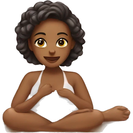 awsthetic girl at spa emoji