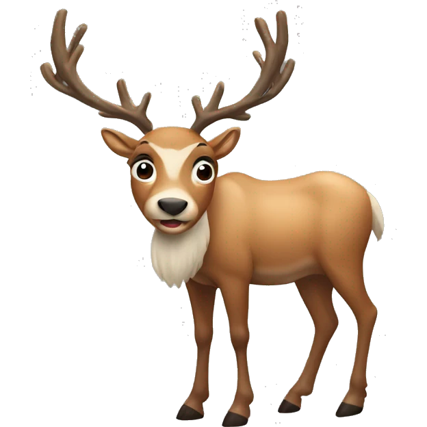 reindeer emoji