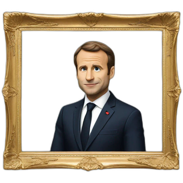Macron passe le balai emoji