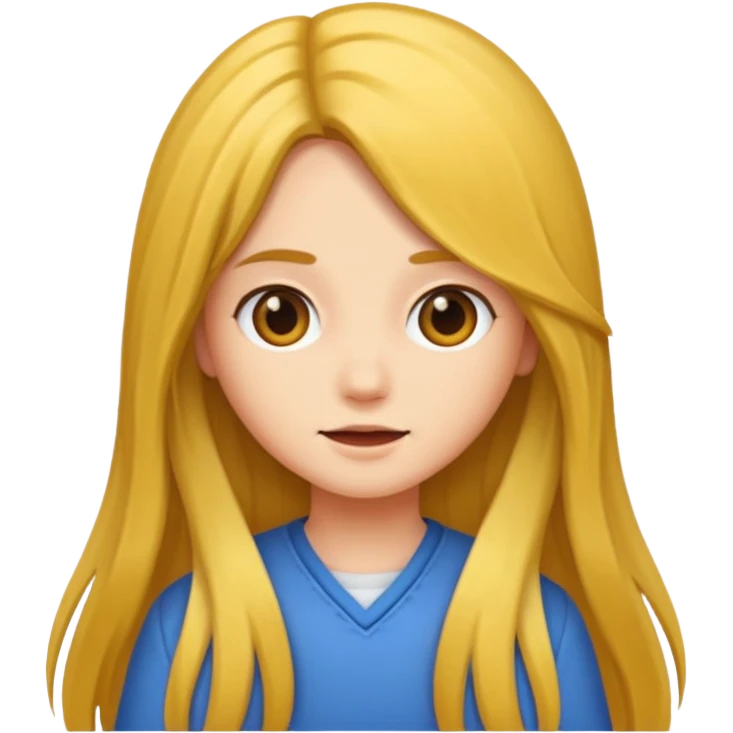 long hair girl emoji