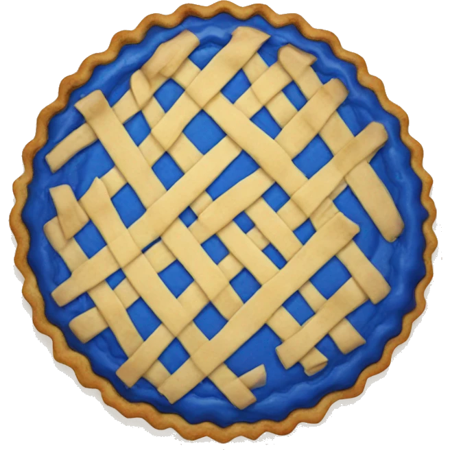 blue pie emoji