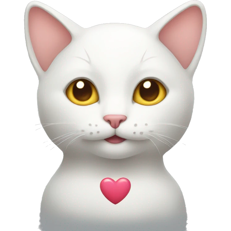 Cat with a heart emoji