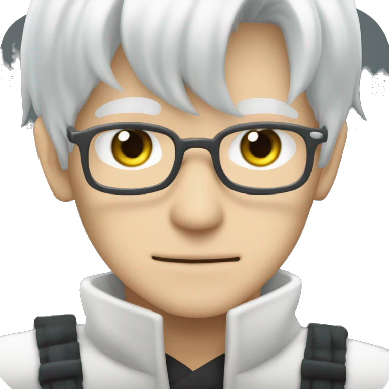 Satoru Gojo white hair from jjk  emoji