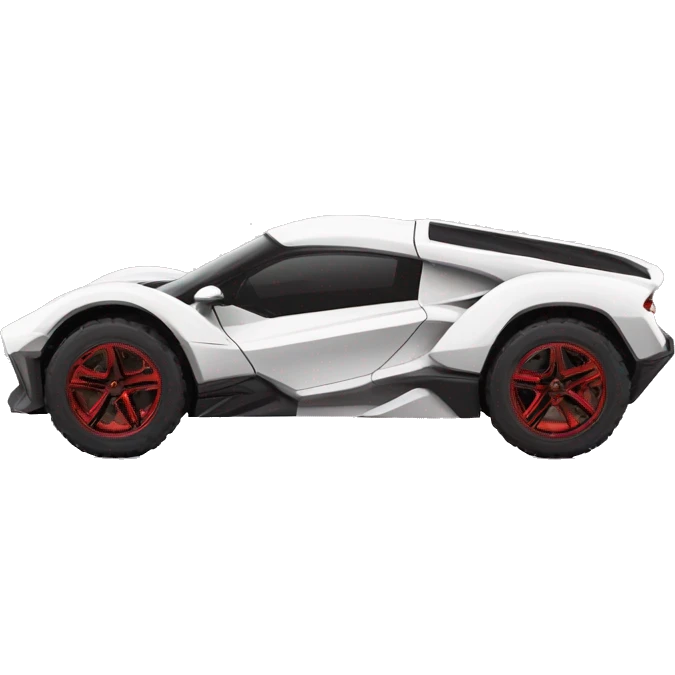 Side view Wonder woman’s feminine appearance offroad capable long-travel suspension 4x4 hypercar  emoji