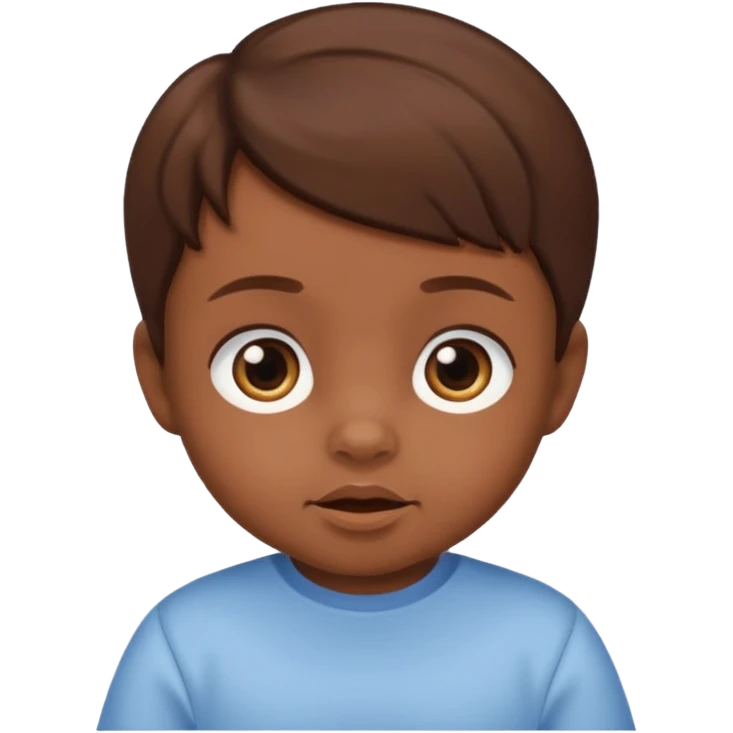 Brown baby brown hair emoji
