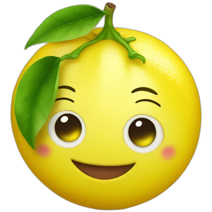 happy lemon emoji