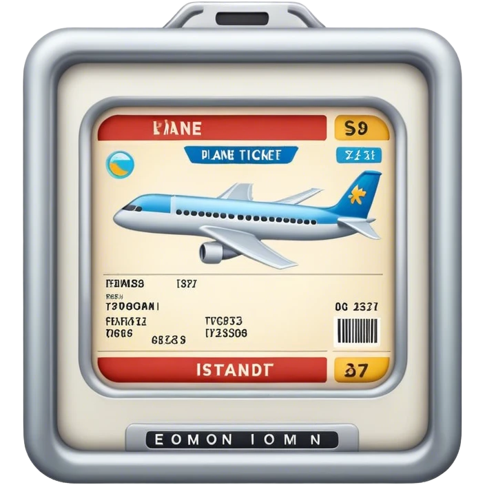 pasaje de avion emoji