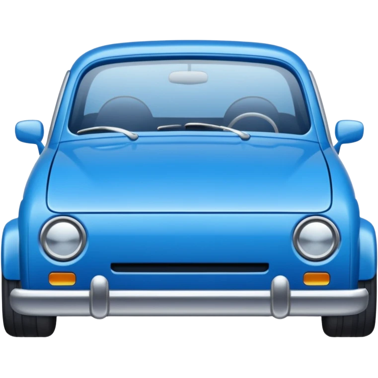 Blue car plate emoji
