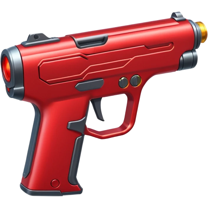 red laser gun emoji