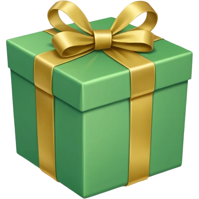 make present box in light green color  emoji
