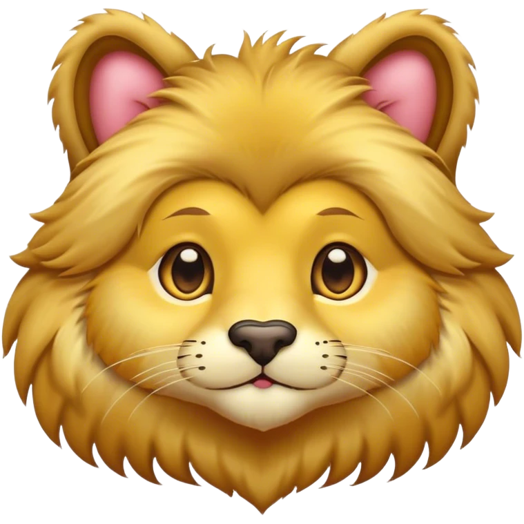 León con ojos de corazón  emoji