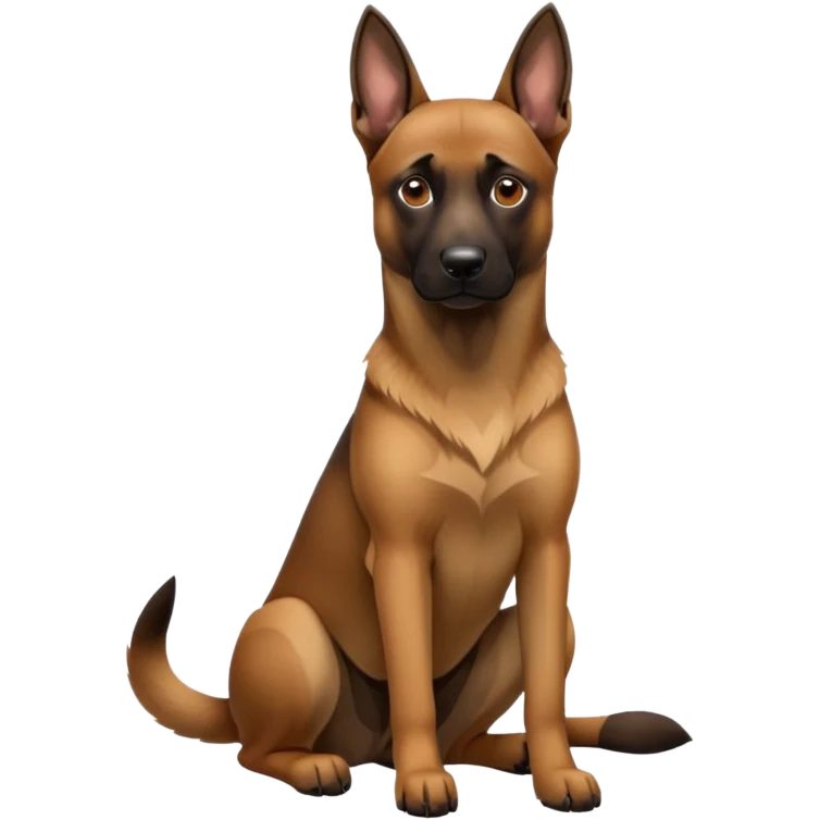 Belgian malinoise sit emoji
