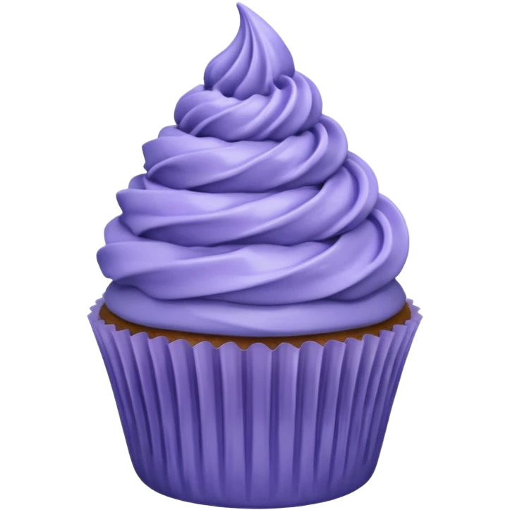  lavender sprig cupcake blue frosting  emoji
