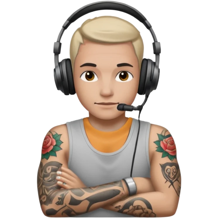 headphone and tattıes emoji