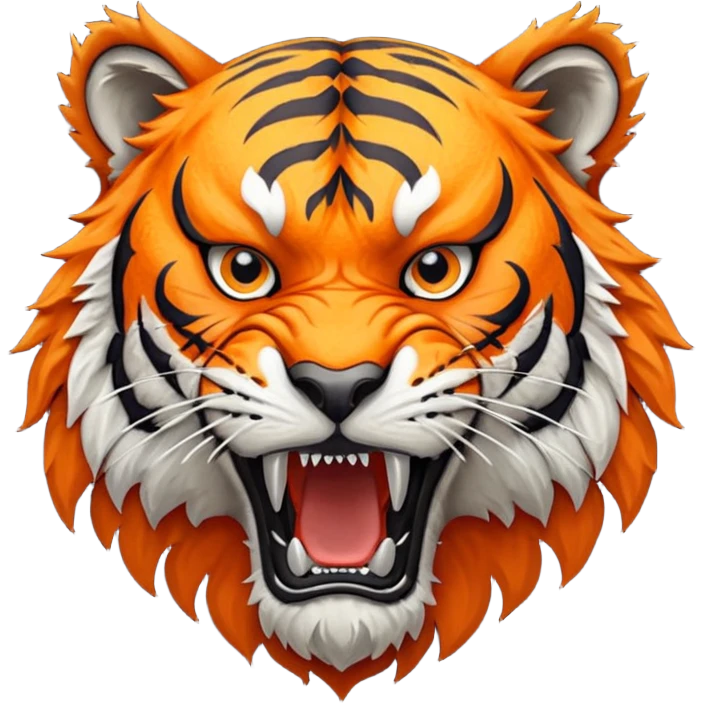Harrisburg High School Tiger Logo with H emoji