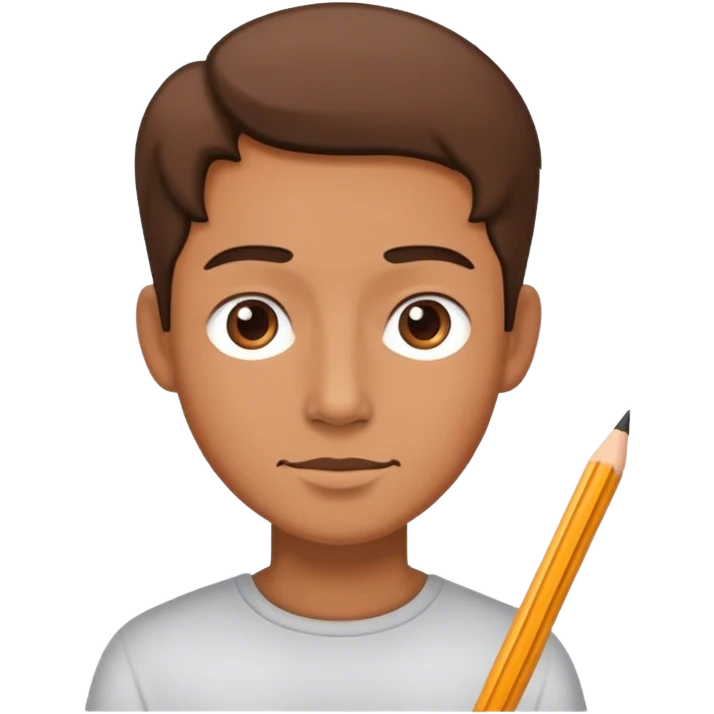 Cartoon person drawing emoji