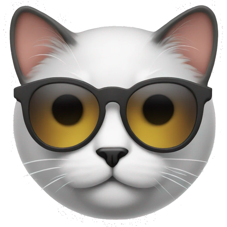 Cat with sunglasses emoji