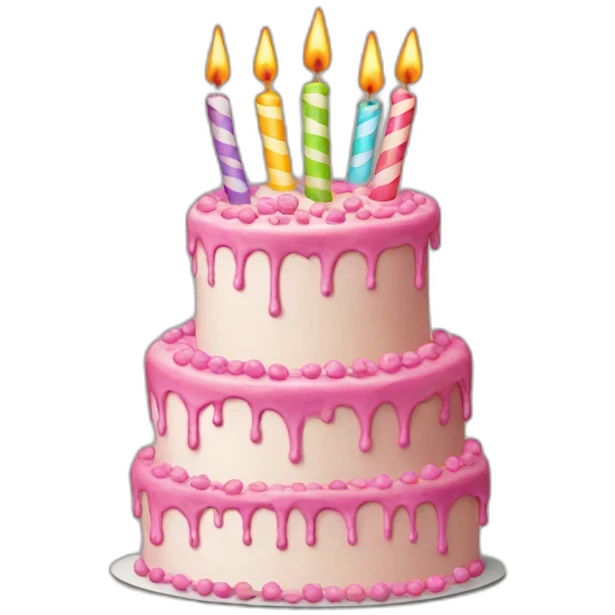 the tall birthday cake emoji