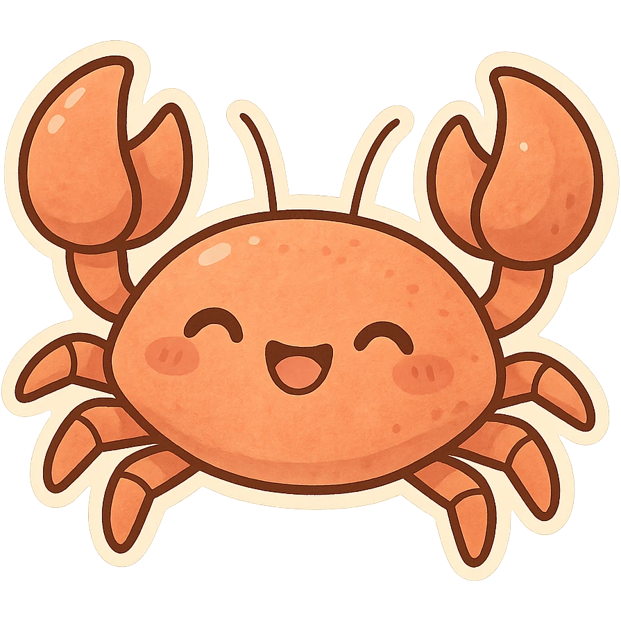 一只螃蟹 emoji