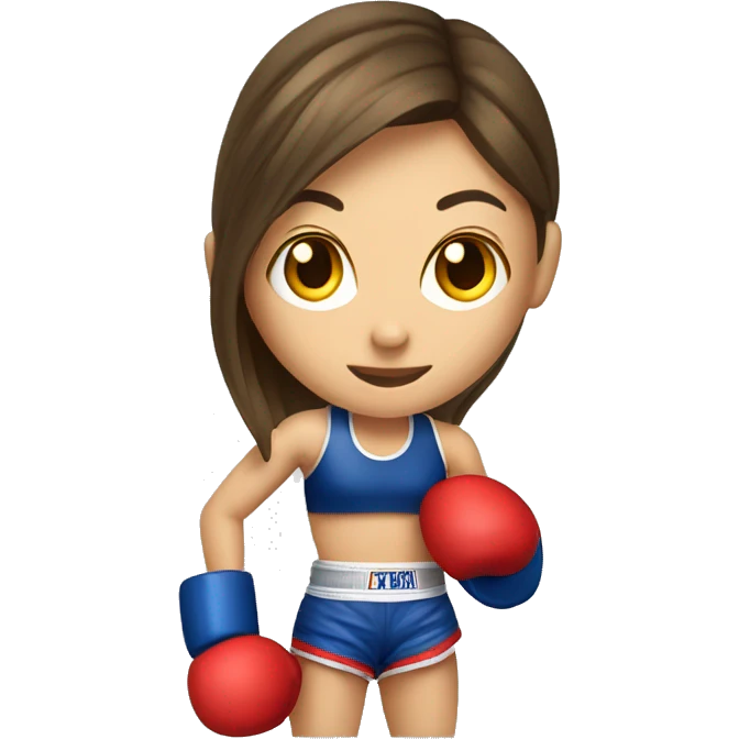 ragazza che fa muay thai emoji