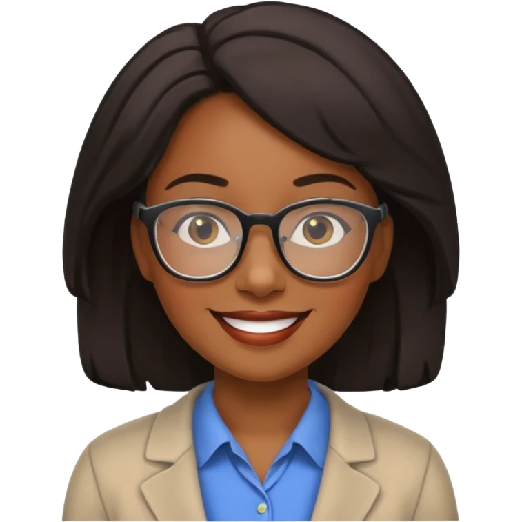 Black female teacher emoji