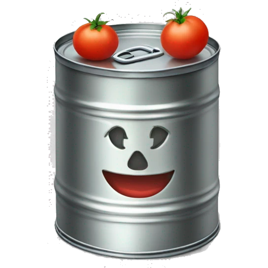 tomato in a metal can emoji